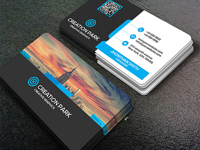 Corporate Business Card business card clean color corporate