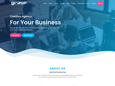 Grasp | Creative Agency Template For Your Business