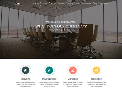 _nel - One Page Corporate HTML5 Templates