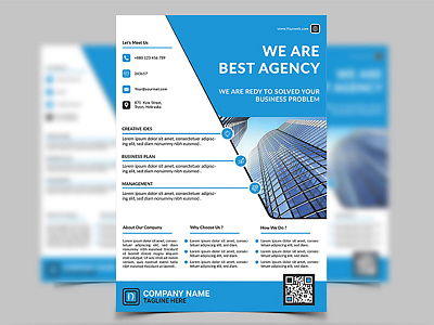 Corporate Flyer a4 agency business corporate design elegant flyer