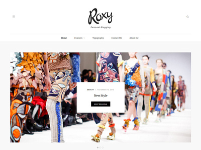 Roxy - WordPress Blog Theme blog creative fashion food gallery lifestyle theme