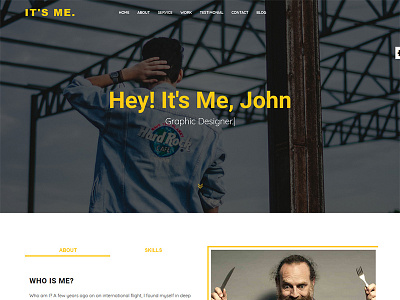 It's Me - Creative Personal Template bootstrap business corporate creative gaming personal portfolio responsive streamer