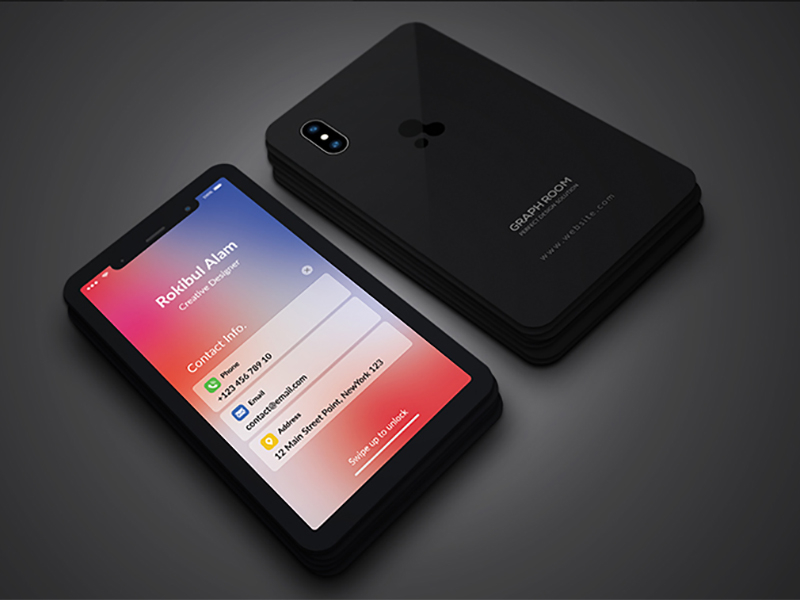iPhone X Business Card