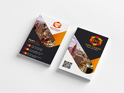 Modern Business Card business card photography vertical visiting