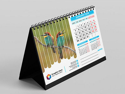 Desk Calendar 2019 business calendar corporate date design desk office print