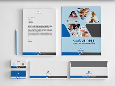 Corporate Branding Identity a4 abstract branding corporate identity stationery template