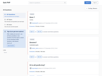 QXAPHP - Ask And Answer Platform answer ask clone php quora qwikia script stackoverflow