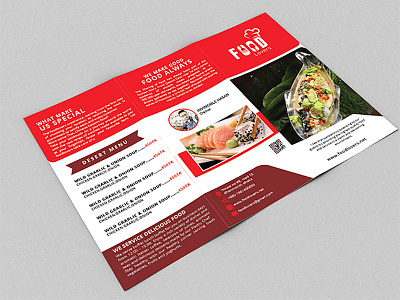 Restaurant Trifold Brochure business corporate flyer poster