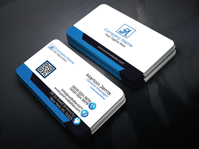 Corporate Business Card Template by CodeGrape on Dribbble