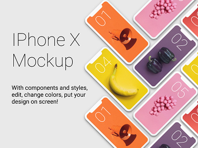 IPhone X Screen Mockup design figma iphone mobile mockup ui