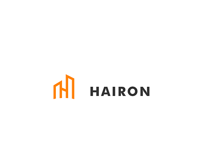 Letter H with buildings branding building clever company creative design lettermark logo logo real estate