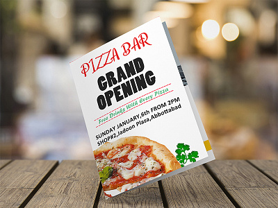 Pizza Flyer design flyer designs mockup design typography