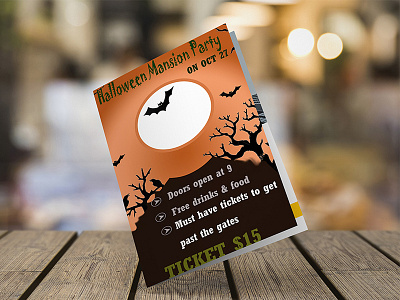 Halloween Flyer design flyer bundle mockup design typography