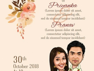 Caricature Wedding Invites