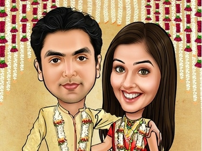 Personalised wedding gifts caricature cochin gifterman personalised wedding gifts.caricature