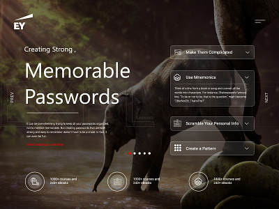 EY- Password Memorable Passwords design ecommerce design illustration interfacedesign navigation bar user experience user experience design user inteface user interaction user interface user interface design user interface designer user interface ui user profile userinterface