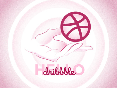 Hello Dribble design illustration