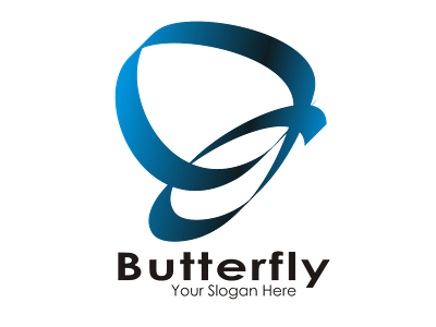 Logo Butterfly bisnis cover art datar desain ilustrasi logo merek pamflet poster vektor