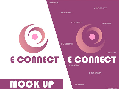 E Connect Logo design