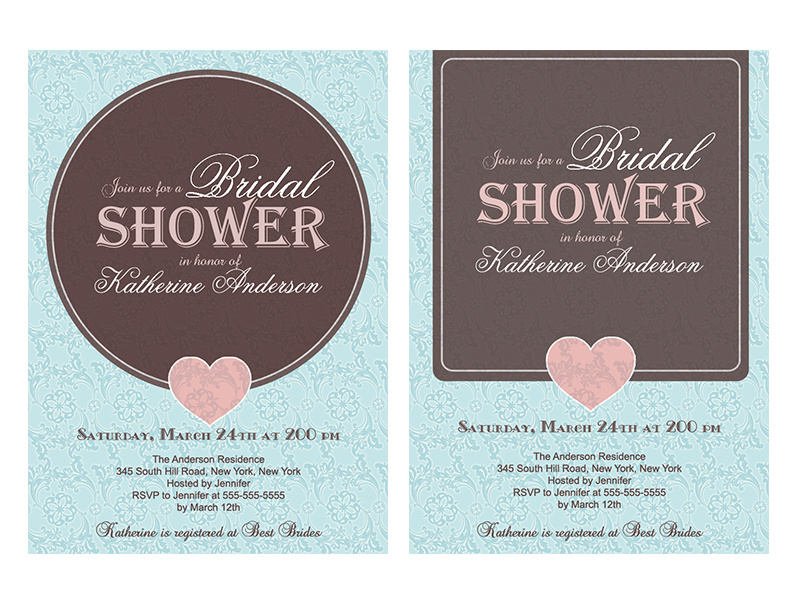 Bridal Shower Invitation Design invite invitation illustration cartoon graphic bridal showe