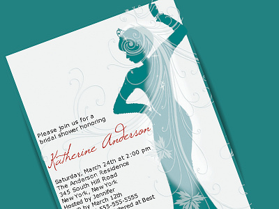 Bridal Shower Invitation Design bridal shower design invitation print design