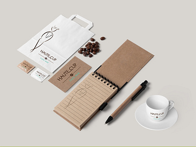 Coffee shop Branded Materials brand branding marketing materials vizual design