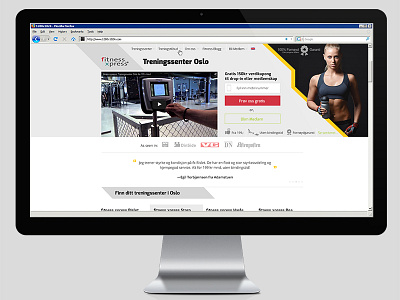 Gym Website mockup responsive website ui web design