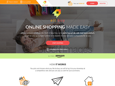 Ecommerce Website Design (Home Page) e-commerce shop design webdesign