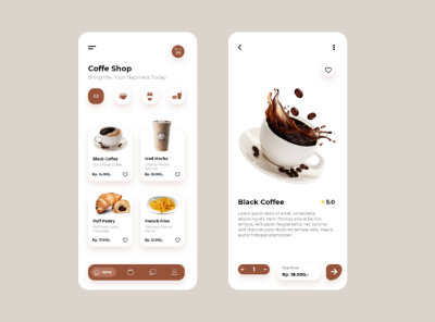  Coffee  Shop  Mobile UI  Design  by Dimas Okta on Dribbble