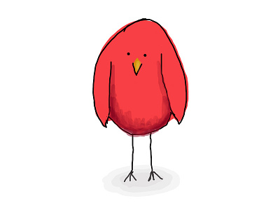 red bird on sketch guru design digital illustration sketch tablet