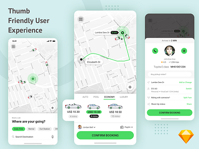 Taxi Booking App Concept