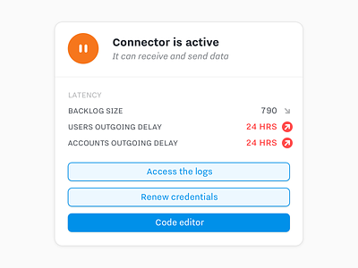 Connector main actions app design icon product design ui ux web