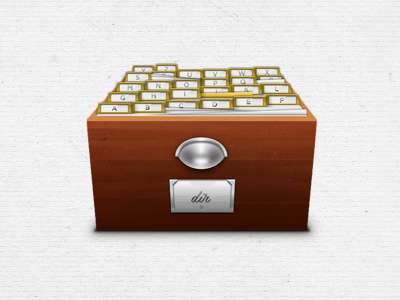 Dir icon app brown cabinet dir file icon logo osx paper texture web wood