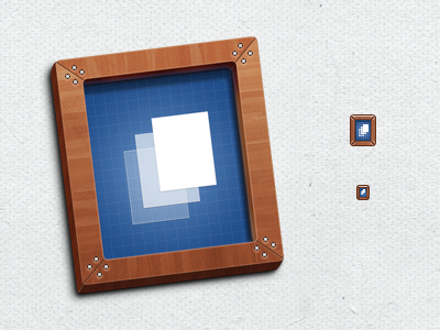 Silkscreen osx icon app appscape blue icon osx silkscreen texture tilted tiny wood