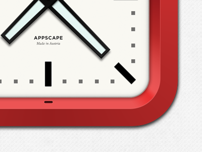 Öffnungszeiten iOS appscape clock icon ios iphone metal ozapp red redesign shutter