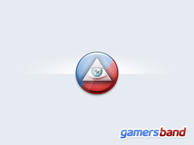 Evangeliste badge all seeing eye allseeingeye award badge blue eye gamersband icon pin red trophy