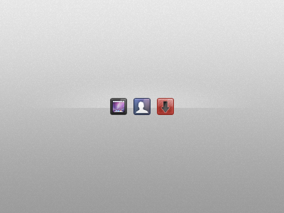 Web Icons PSD about arrow black dashboard download icon leopard portfolio portrait psd purple red rounded square square user web white