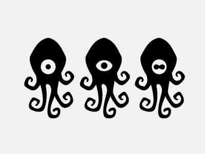 Is that better now black eye logo squid