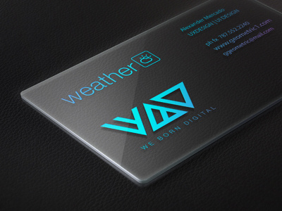 business card app branding minimal stationery uidesign uxdesign weather