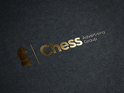 Logo Chess Advertising agency branding flat graphic design icon logo stationery typographic