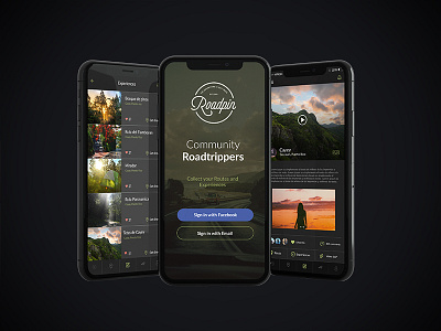 Roadpin App app flat design icon iphonex logotype road ui design ux design
