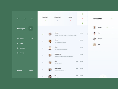 Email app app chat desktop enterprise messaging saas ui ui ux uiux ux