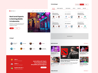 Esports Landing Page Design Concept case study design design challenge esports landing page re redesign ui website