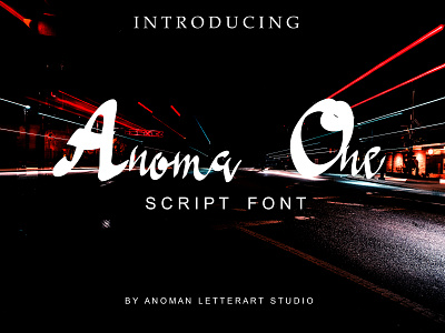 Anoma One Script Font