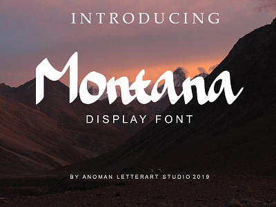 Montana Display Font art branding calligraphy elegant elegant font font font awesome font design handwriting identity lettering logo love luxury luxury font modern name signature font typography wedding