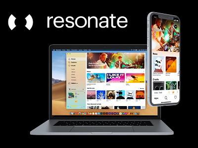 Resonate mobile & desktop music app