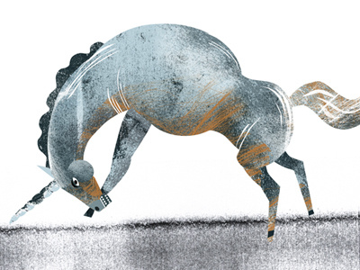 About Love.. editorial horse illustration magazine unicorn valentines