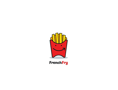 French Fry Logo app branding design flat icon illustration logo minimal vector