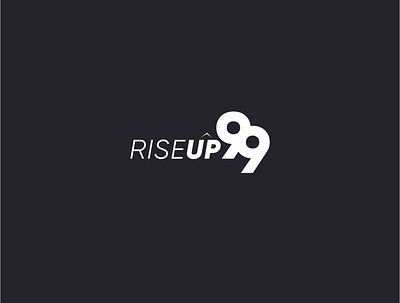 RISEUP99 Logo branding design flat illustration logo minimal sport logo sports logo vector