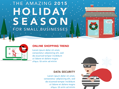 Small business holiday stats holiday illustration infographic smallbusiness